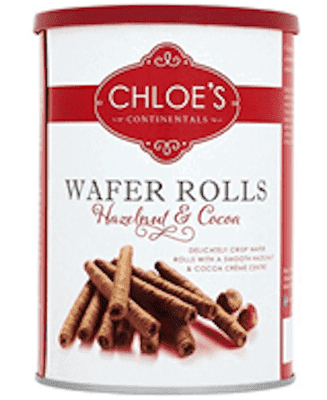 Hazelnut & Cocoa Wafer Rolls 400g
