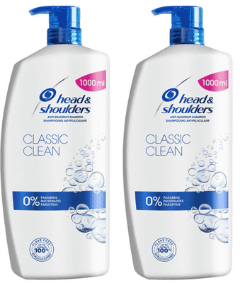 Head & Shoulders Classic Anti-dandruff Shampoo 2 x 1L Jumbo Pack