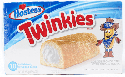 Hostess Twinkies Golden Sponge Cakes, Pack of 1, Total 10 Cakes
