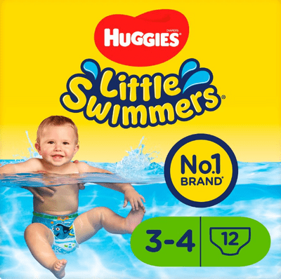 Huggies Little Swimmers Disposable Swim Nappies, Size 3-4, (Pack of 1)