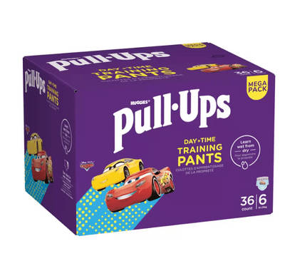 Huggies Pull Ups Day Time, Panties Puffing Size 6 (2-4 Years) Boy, Pack of 36 Panties