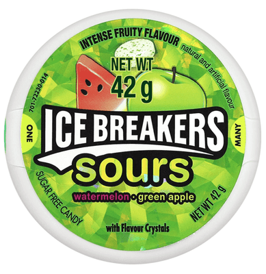 Ice Breakers Watermelon & Green Apple Sours, 42g
