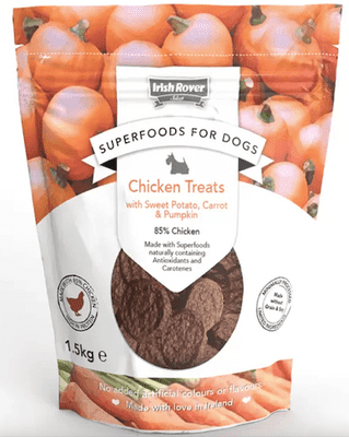 Irish Rover Superfoods Chicken Sweet Potato and Pumpkin Dog Treats 1.5kg