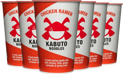 Kabuto Noodles Chicken Ramen, 6 x 85g