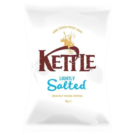 Kettle Chips Lightly Salted 40g x 18 Bags Gluten Free Crisps