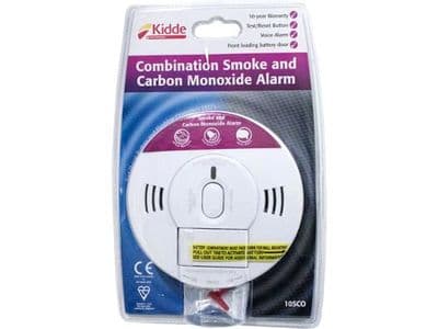 Kidde Combination Smoke and Carbon Monoxide Alarm with Screw Fixings Included