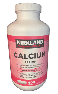 Kirkland Calcium With Vitamin D3 600mg 600 Tablets