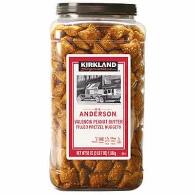 Kirkland H.K Anderson Valencia Peanut Butter Filled Pretzel Nuggets 1.56kg