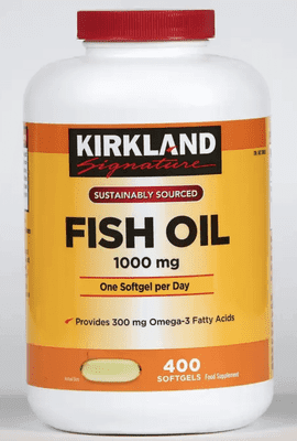 Kirkland Omega 3 Fish Oil 1000mg 400 Softgels