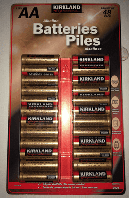 Kirkland Signature AA Alkaline Batteries, 48 Pack