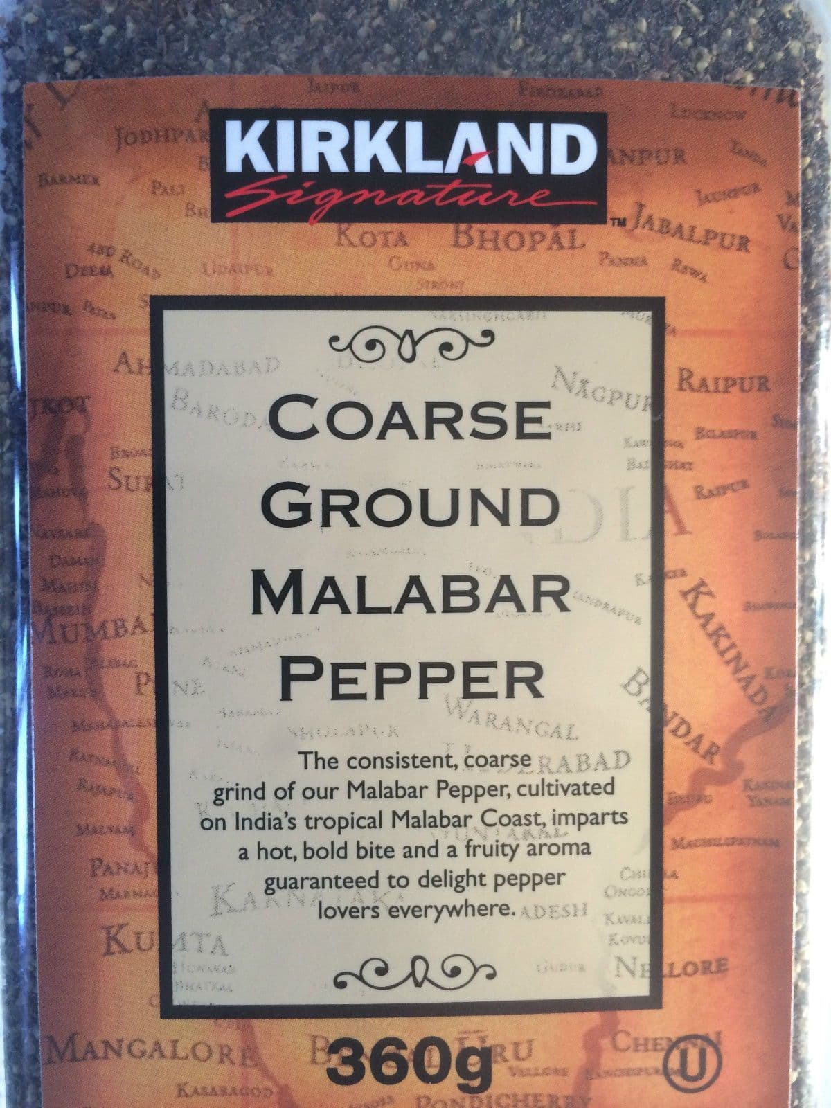 Kirkland Signature Coarse Ground Malabar Pepper 360g
