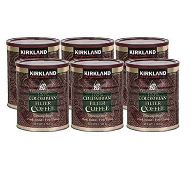 Kirkland Signature Colombian Filter Coffee Dark Roast 6 x 1.362kg