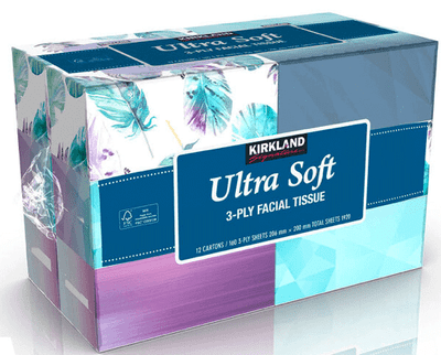 Kirkland Signature Facial Tissues, 12 x 160 Sheets
