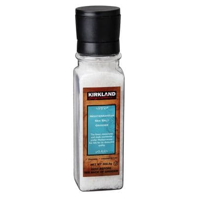 Kirkland Signature Mediterranean Sea Salt Grinder NET WT 368.5g