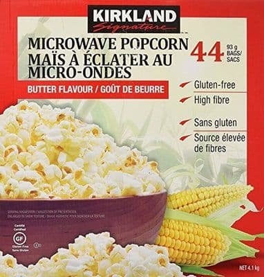 Kirkland Signature Microwave Popcorn, Gluten Free 3.3 oz, 44 Count