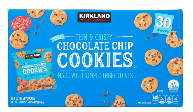 Kirkland Signature Mini Chocolate Chip Cookies (30-pack, 28 g each)