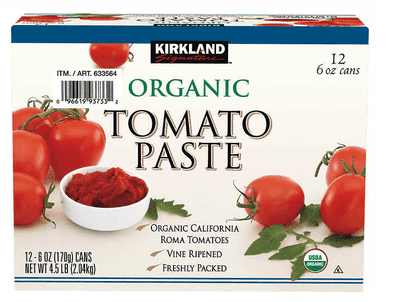 Kirkland Signature Organic Tomato Paste 12 6oz Cans