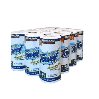 Kirkland Signature Premium Big Roll Kitchen Towels, 12 Rolls of 80 Sheets