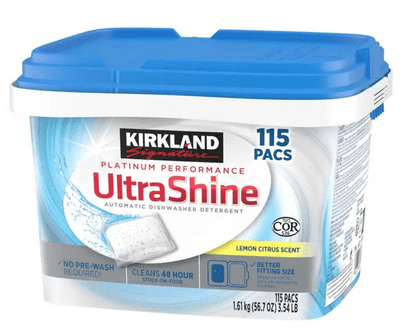 Kirkland Signature Premium Dishwasher Pacs (115 Dishwasher Pacs)
