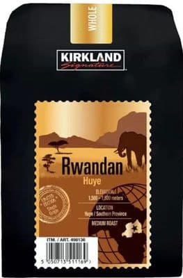 Kirkland Signature Rwandan Medium Roast Whole Coffee Beans, 907g