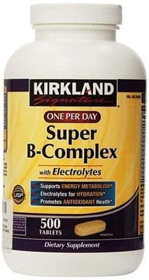 Kirkland Signature Super-B Complex, 500 Tablets 16 Months Supply Food Supplement