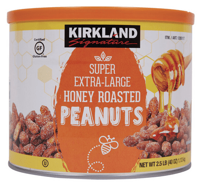 Kirkland Signature Super Extra Large Honey Roasted Peanuts Pack 1.13kg