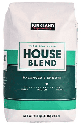Kirkland Signature Whole Bean Coffee House Blend 1.13kg