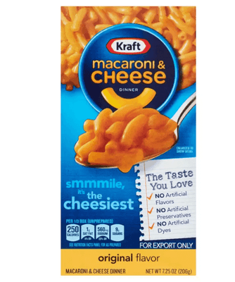 Kraft Macaroni & Cheese Dinner Original Flavour, 206g (Pack of 1)
