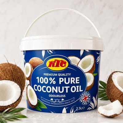 KTC 100% Pure Aroma-Free Coconut Oil, 2.5L
