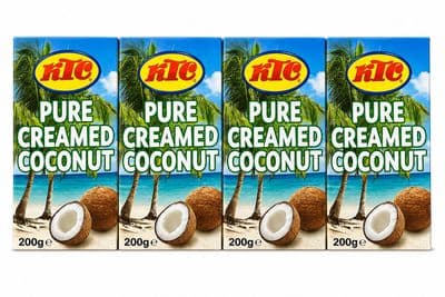 KTC Pure Creamed Coconut Blocks, 4x200g Multipack