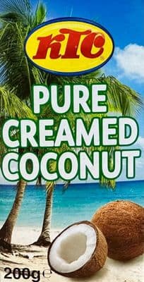 KTC Pure Creamed Coconut Cooking Block, 200g Pack