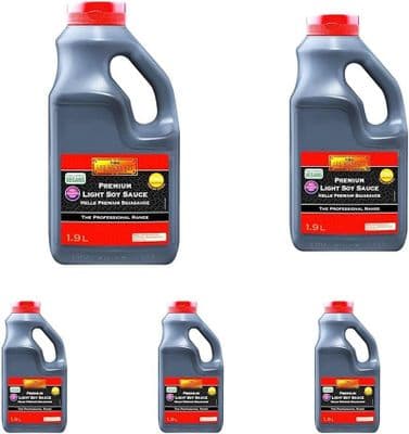 Lee Kum Kee Light Soy Sauce 5 Pack 1.9L Bottles