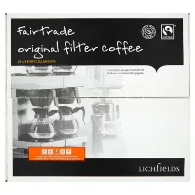Lichfields Fairtrade Original Filter Coffee 20 x 65G
