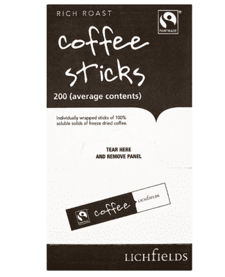 Lichfields Rich Roast Coffee Sticks 200 Sachets (average contents)