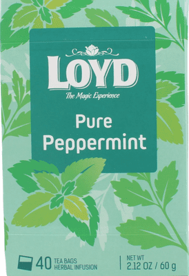 Loyd Tea 40 Teabag X4 Pure Peppermint Flavour