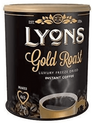 Lyons Gold Roast Instant Coffee 750g Tin - Rich Freeze-Dried Blend