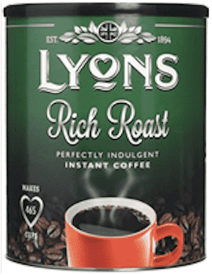 Lyons Rich Roast Coffee Granules 750g x 6 pack
