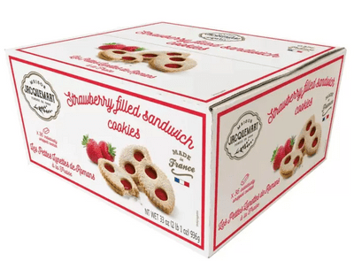 Maison Jacquemart Strawberry Filled Sandwich Cookies, 936g