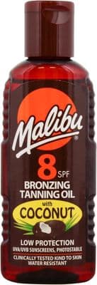 Malibu SPF 8 Tanning Oil Coconut Bronzing 100ml