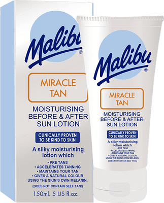 Malibu Sun Miracle Tan, Before and After Sun Lotion, Moisturising, 150ml