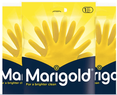 Marigold Medium Kitchen Gloves (Pack of 6)