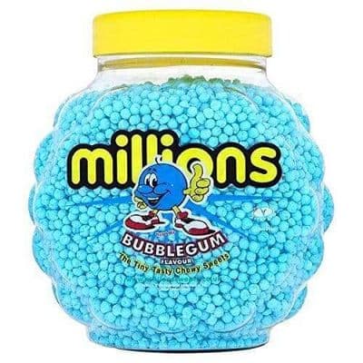 Millions Bubblegum Flavour Chewy Sweets, 2.27kg Jar