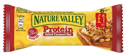 Nature Valley Protein Salted Caramel Nut Gluten Free Cereal Bars 12 x 40g