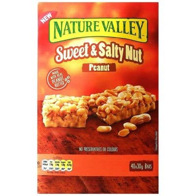 Nature Valley Sweet & Salty Nut Peanut Bars - 40 x 30g Bars