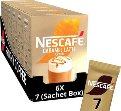 Nescafé Caramel Latte Instant Coffee Sachets, 42x17g