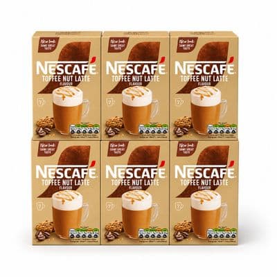 Nescafé Toffee Nut Latte Instant Coffee Sachets, 42x18.6g