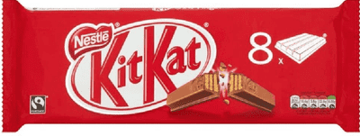 Nestle Kit-Kat 4 Finger Milk Chocolate Bar, 8 x 41.5g