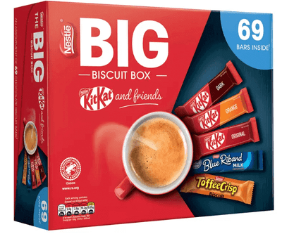 Nestle - Kitkat and Friends Big Biscuit Box | 69 x Chocolate Biscuit Bars 1.357kg