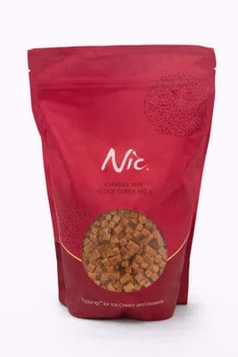 Nic Caramel Mini Fudge Cubes 1kg Sharing Bag