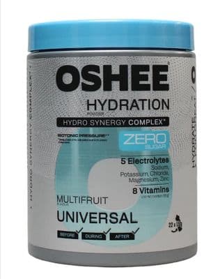 Oshee Zero Sugar Multifruit Electrolyte Powder, 330g Tub